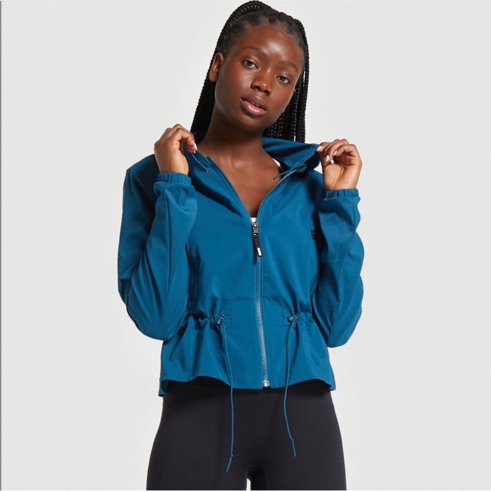 Gymshark Focus Bomber Jacket Teal Women’s Size Small